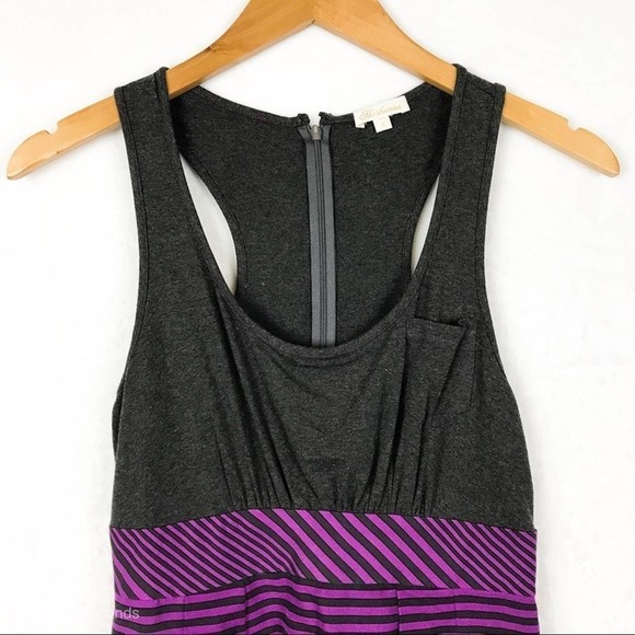 Shoshanna Silk Blend Purple Gray Racerback Dress size 4 - Picture 4 of 8